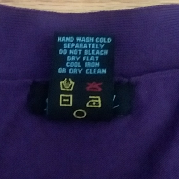 Lindsay Purple Long Sleeved Cropped Lightweight Cardigan Size XL - Picture 4 of 6